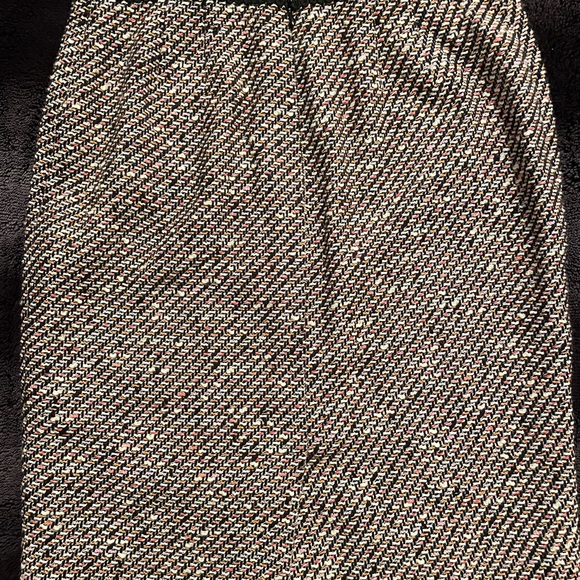 Talbots Multicolor Cotton/Wool Blend Pencil Skirt - Picture 4 of 6